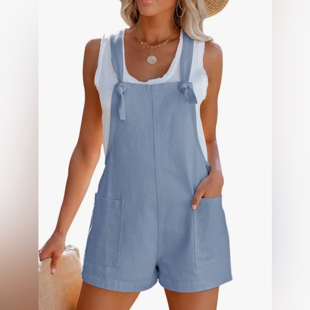 Cupshe Women's Blue Short Overalls